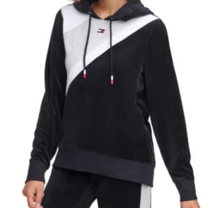 Tommy Hilfiger Sport Velour Colorblocked Hoodie